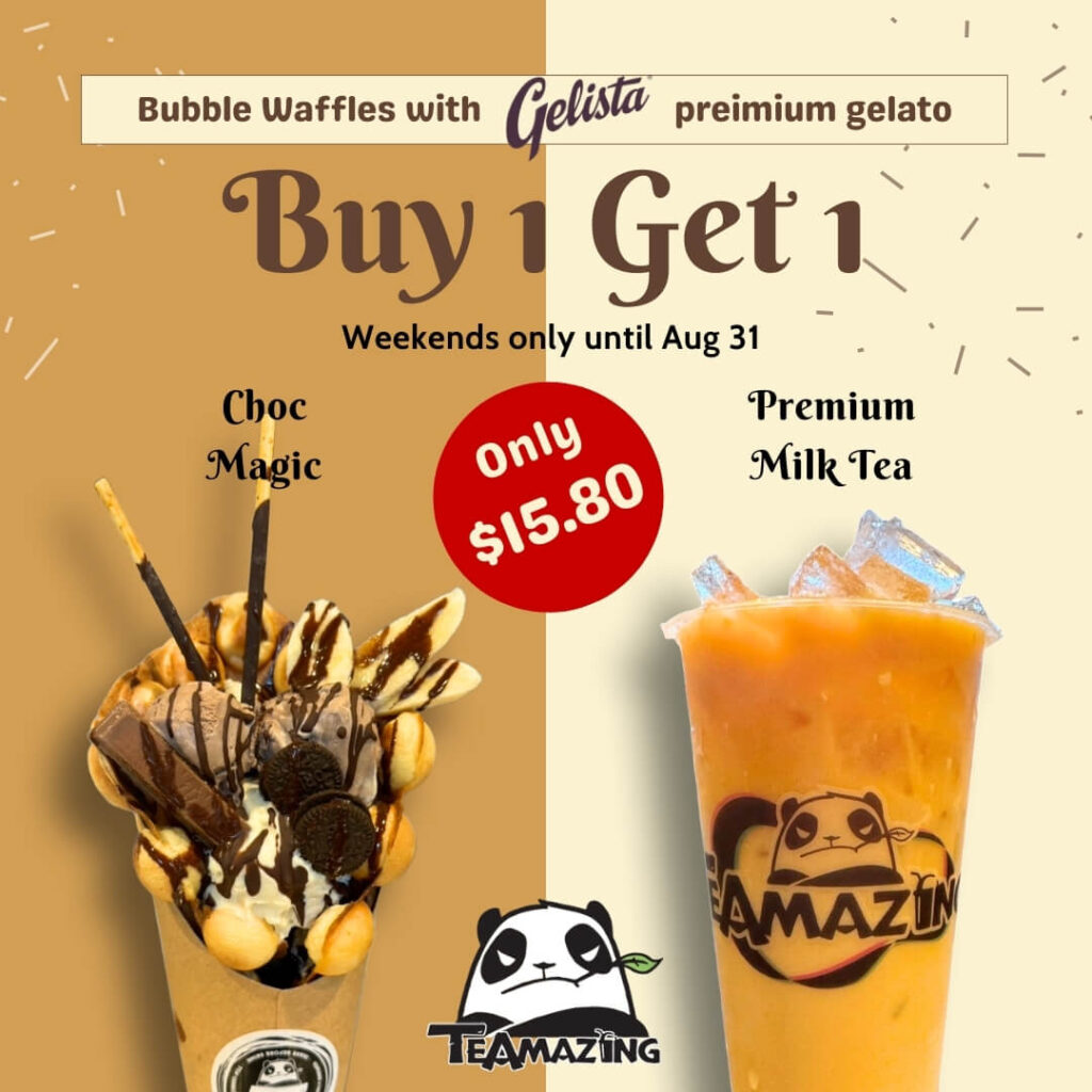 buy one get one Choc Love Bubble Waffle